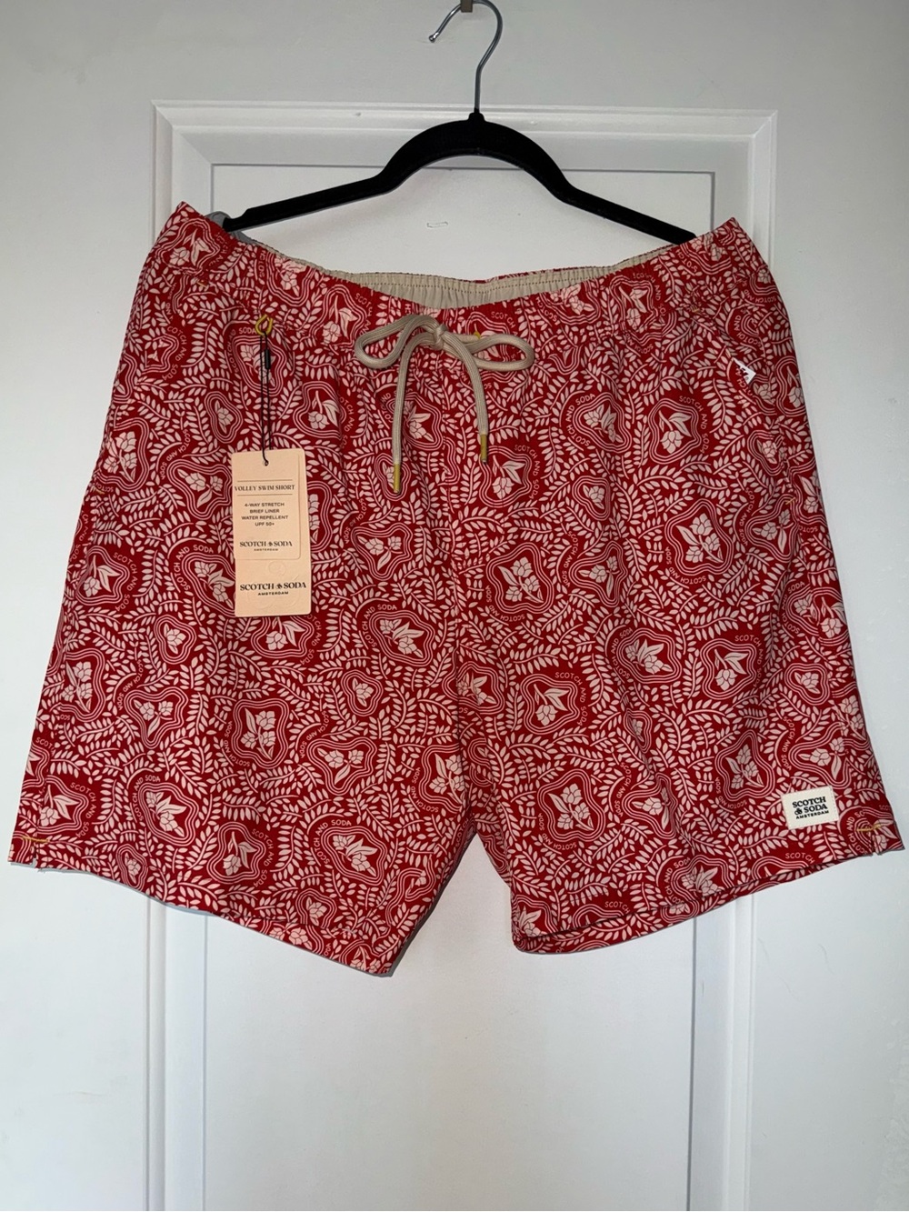 Scotch & Soda NWT "Fire Whirl" Volley Swim Shorts